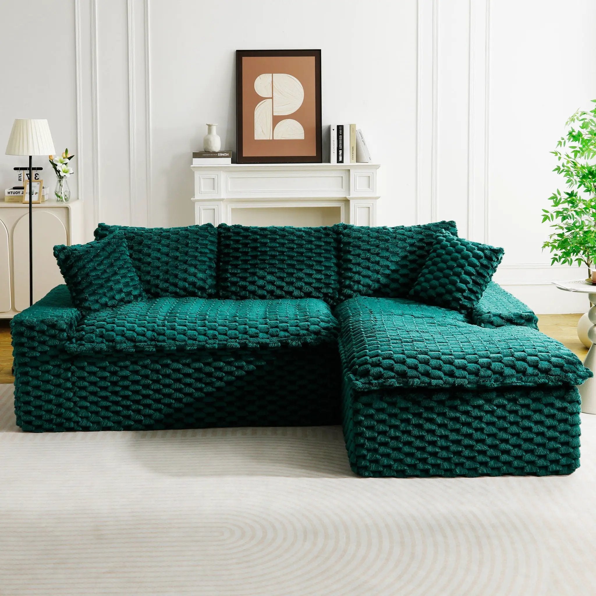Modular Sofa, Convertible Twin Seat With Chaise Lounge by HouseOfZazla