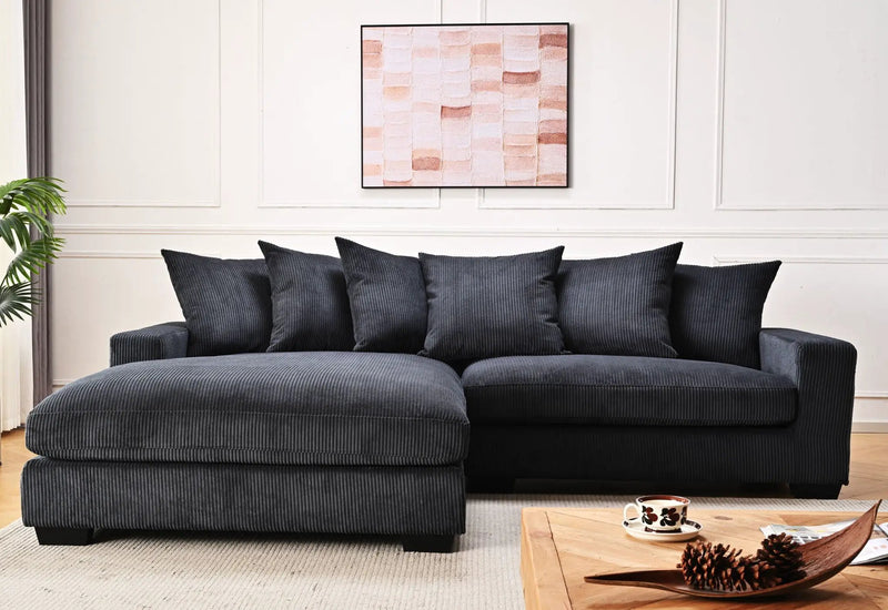 Luxe - Oversized 2 Piece Sectional Couches For Living Room, L Shaped Sofa With Chaise by HouseOfZazla