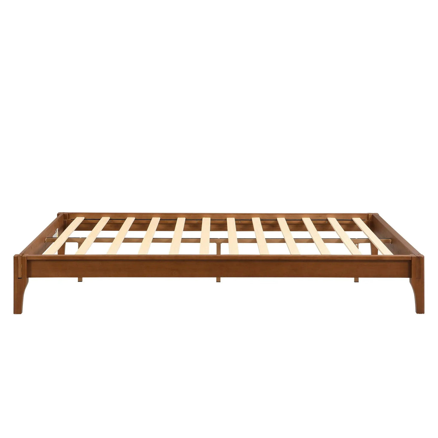 Solid Dry Bamboo Platform Bed Frame, With Slat Support by HouseOfZazla