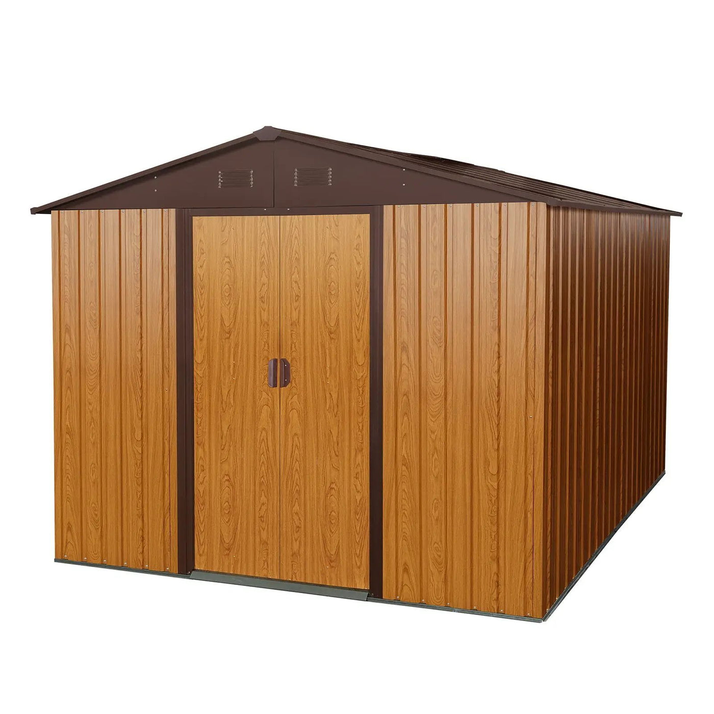Outdoor Metal Storage Shed With Floor Base by HouseOfZazla