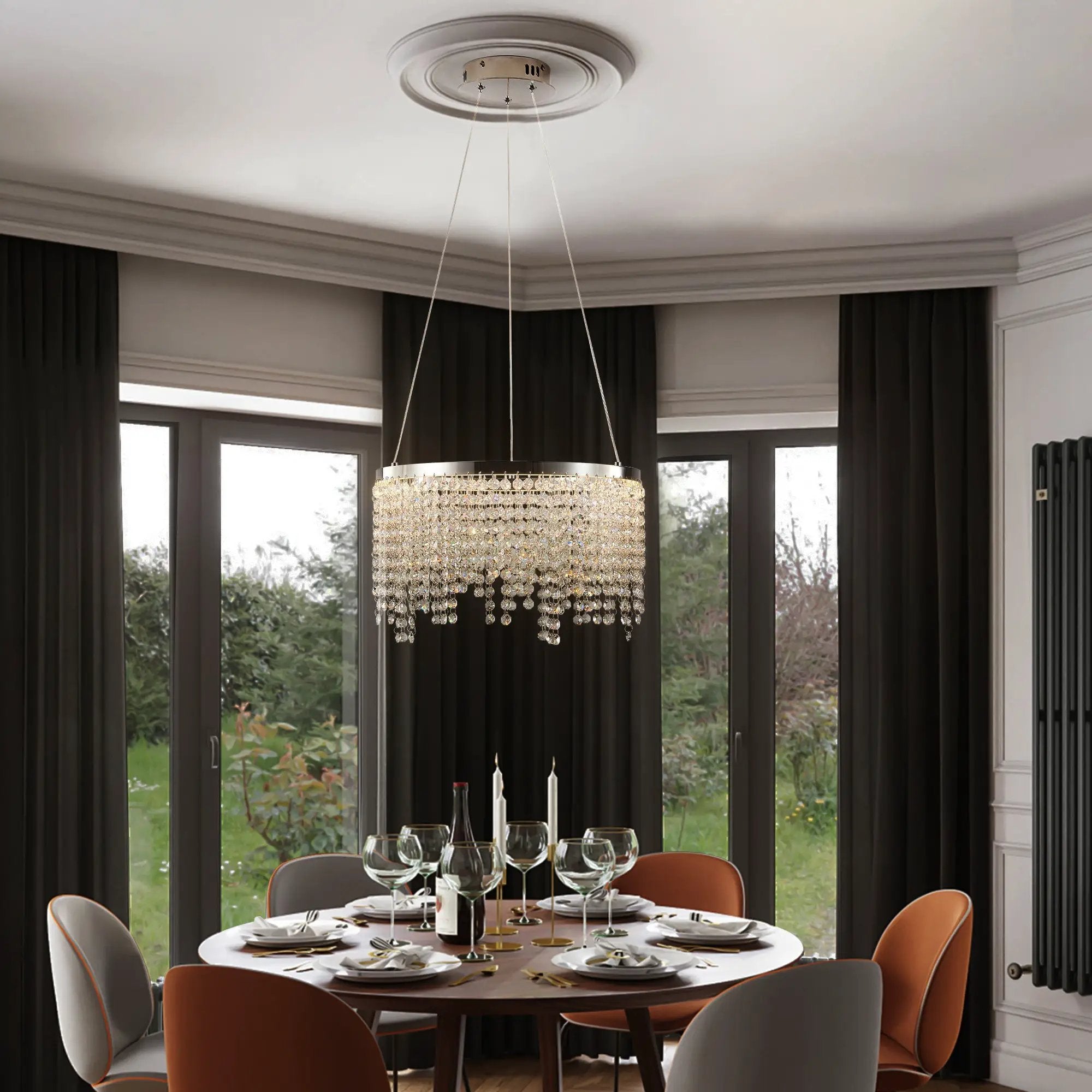 16-Inch Luxury Crystal LED Chandelier by HouseOfZazla