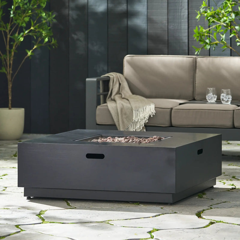 39'' Square Iron Fire Pit - 50,000 BTU by HouseOfZazla