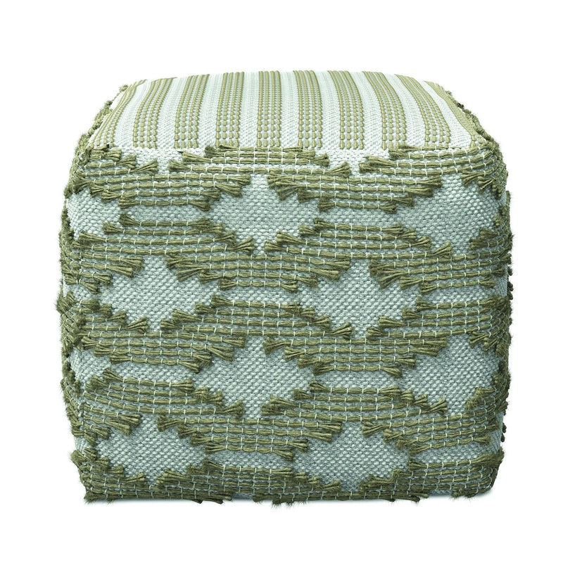 Rowan - Square Pouf Ottoman - Natural by HouseOfZazla