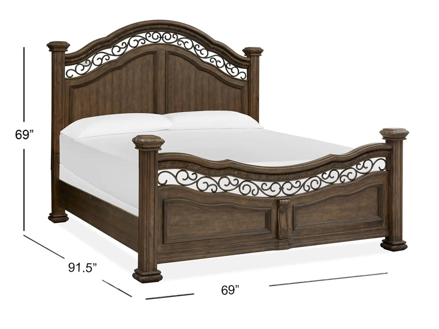 Durango - Wood Panel Bed - Willadeene Brown by Unique Piece Furniture
