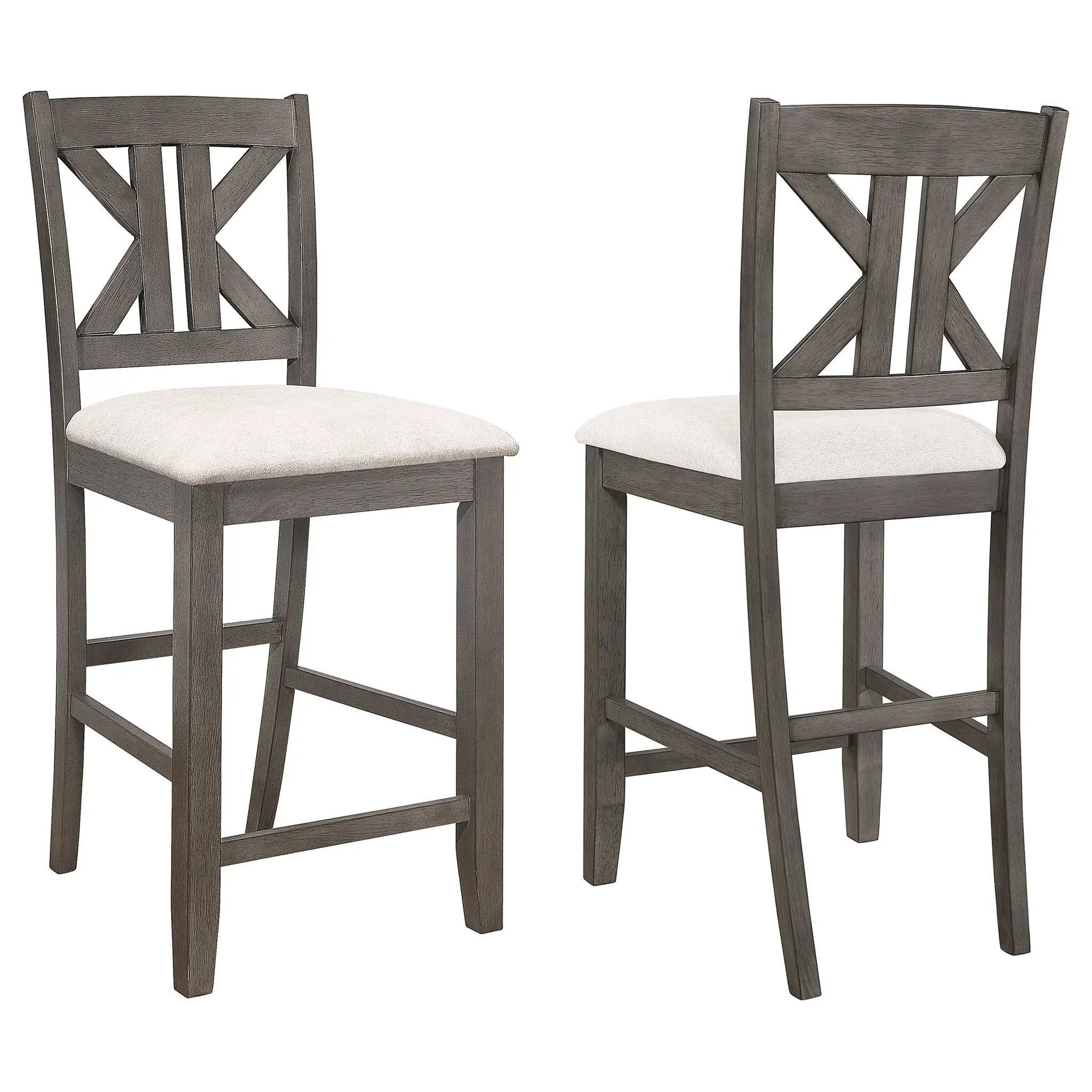 Counter Height Stool (Set of 2) - Gray by HouseOfZazla