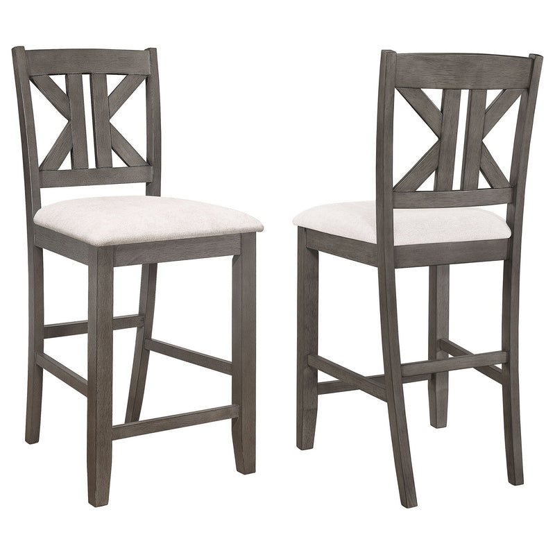 Counter Height Stool (Set of 2) - Gray by HouseOfZazla