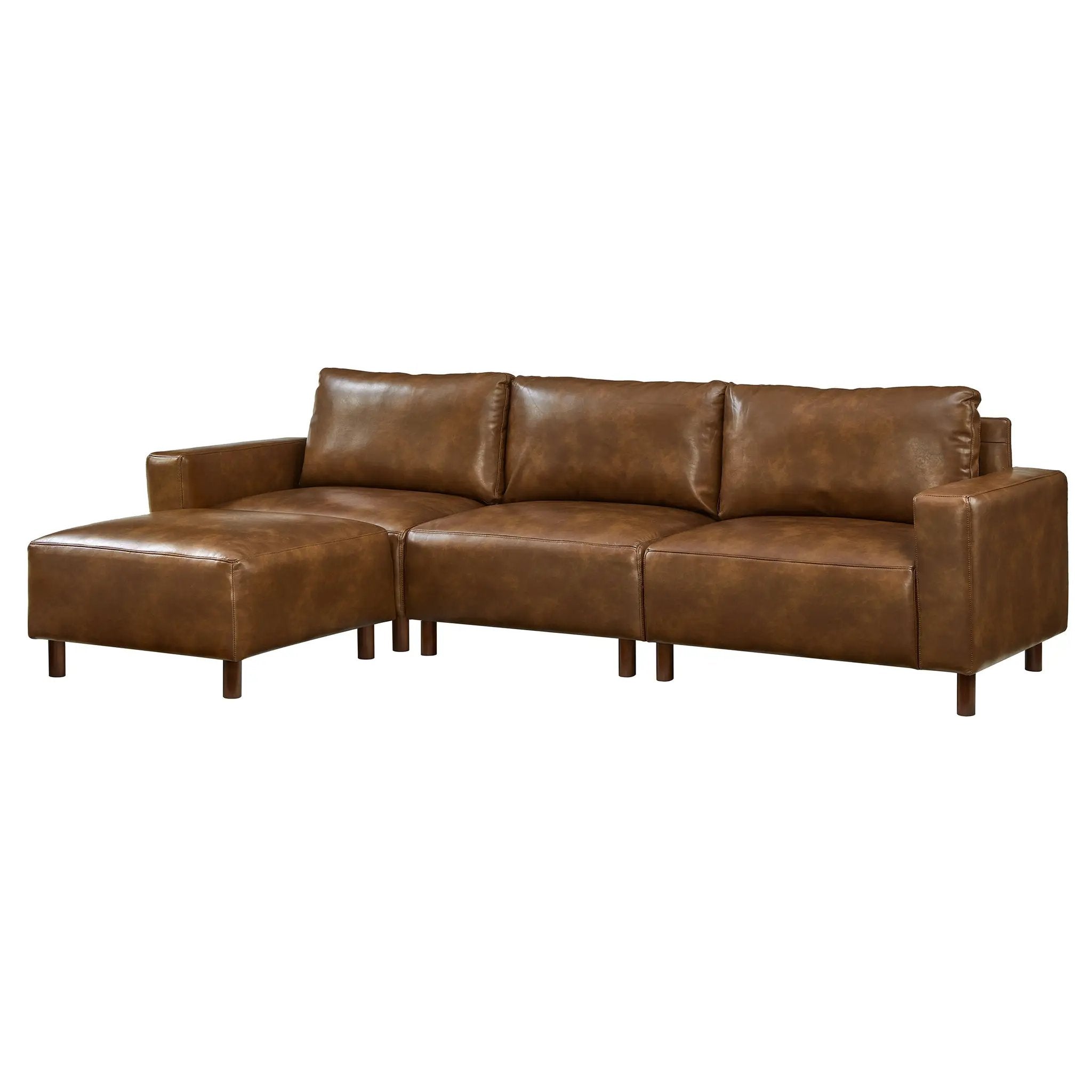 Modern Luxury Sectional Sofa with Convertible Ottoman by HouseOfZazla