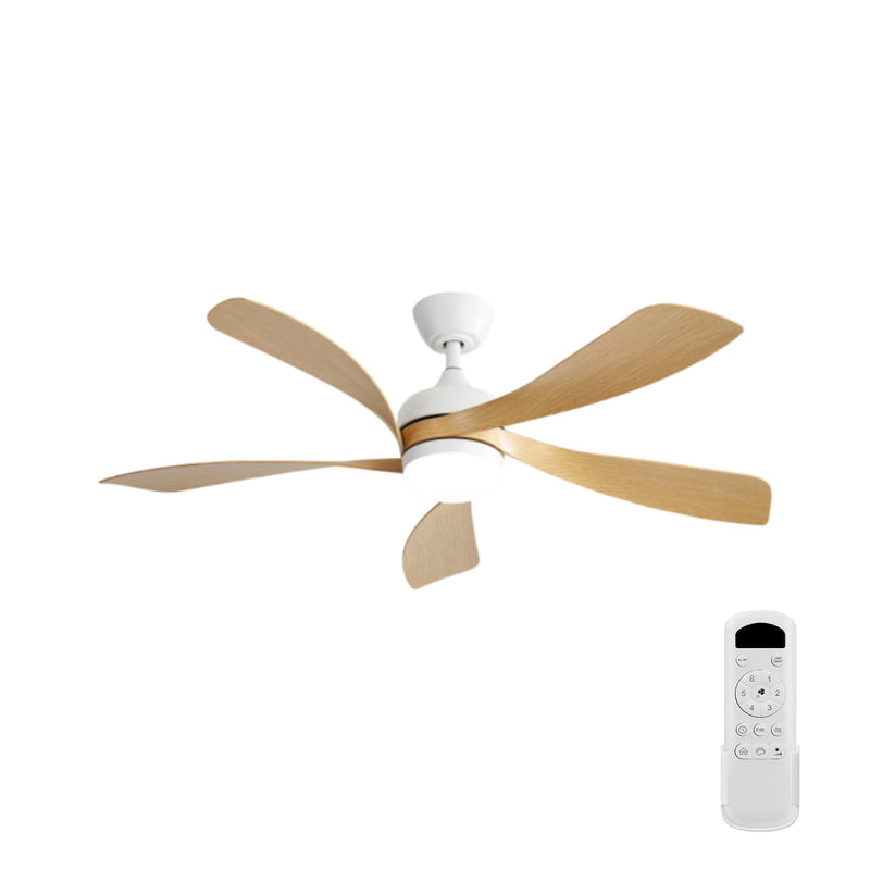 52 Inch Modern Ceiling Fan With 3 Color Dimmable LED Light by HouseOfZazla