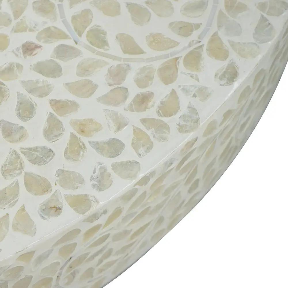 Unique Capiz Coffee Table & Pedestal Base by HouseOfZazla