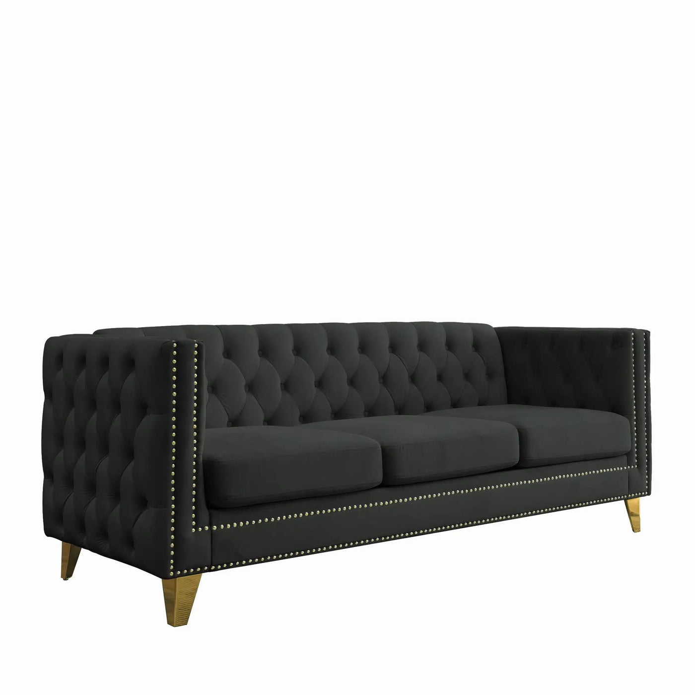 Modern Sofa With Button Tufting, Upholstered Couch For Living Room by HouseOfZazla