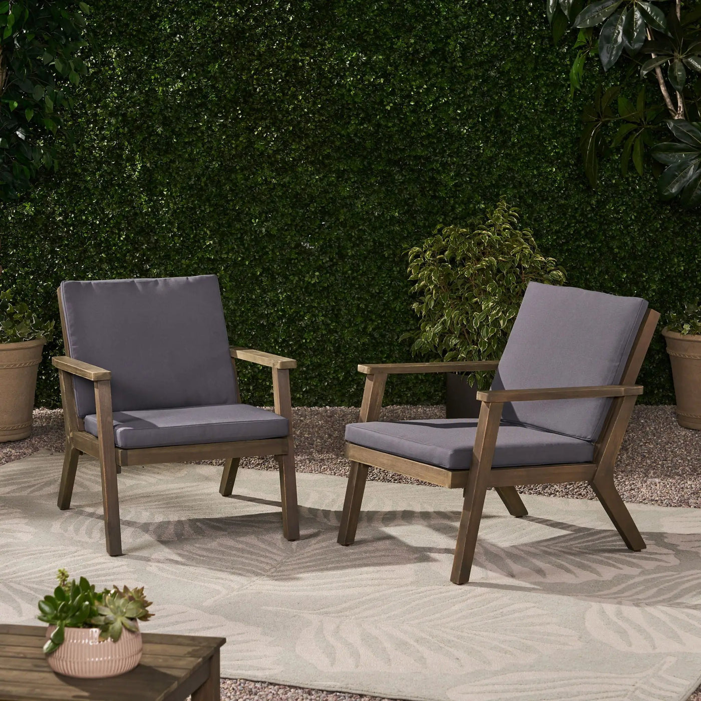 Outdoor Club Chair With Cushion by HouseOfZazla