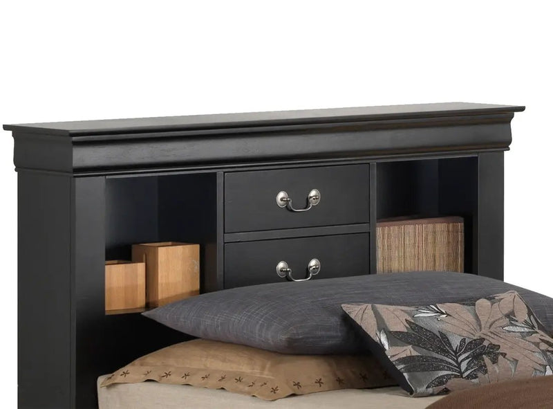 Traditional Style Bookcase Storage Bed by Unique Piece Furniture