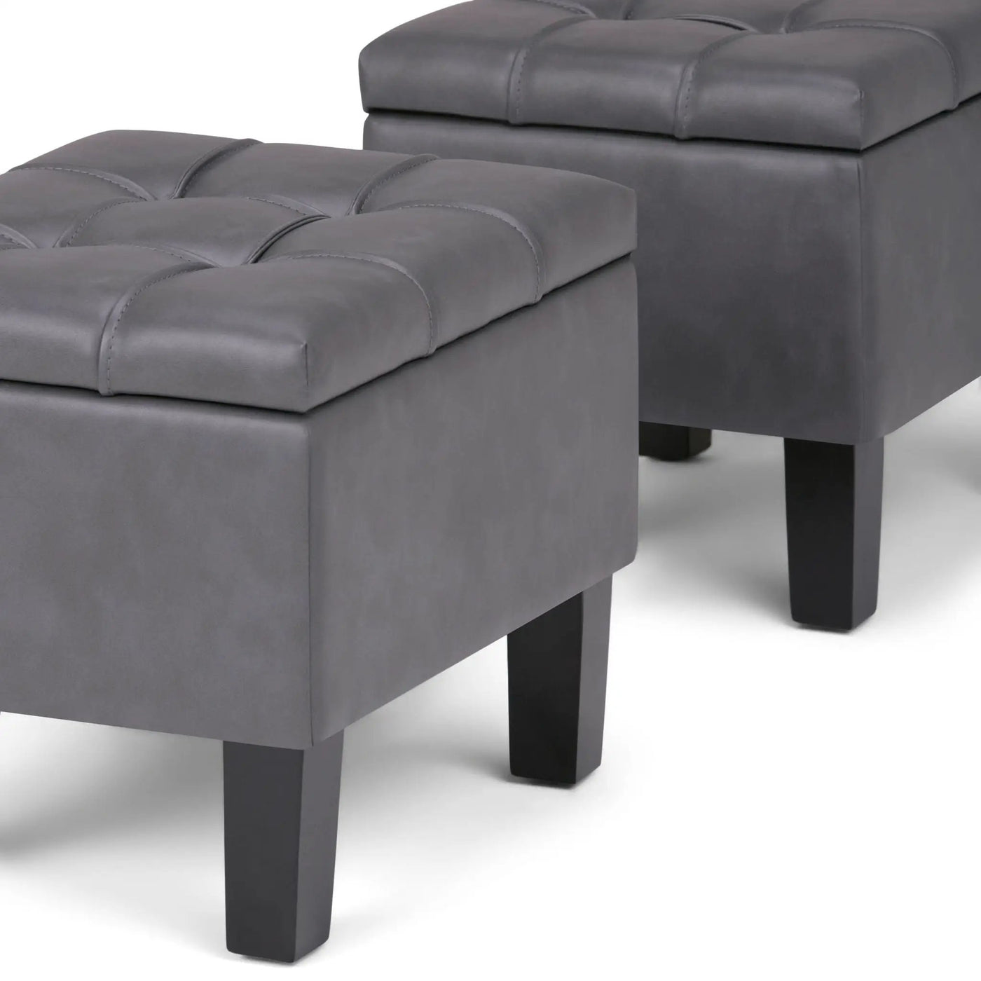Dover - 3 Piece Storage Ottoman Contemporary Design by HouseOfZazla