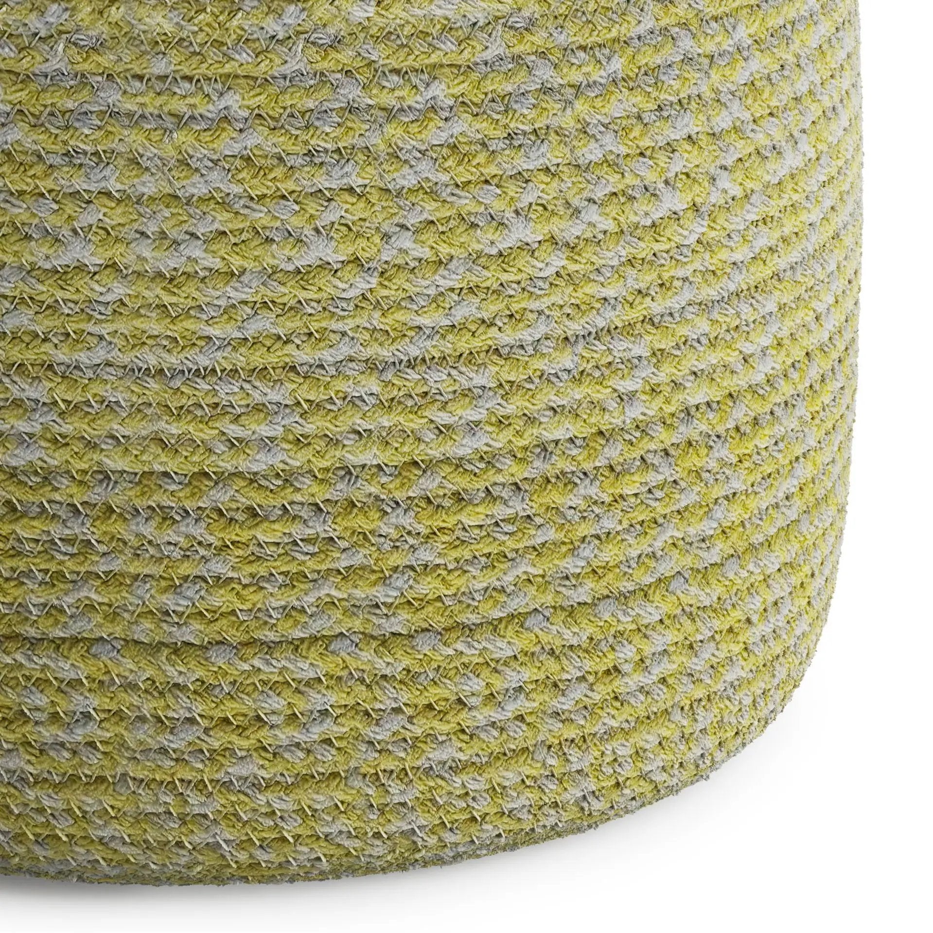 Bayley - Versatile Round Braided Pouf by HouseOfZazla