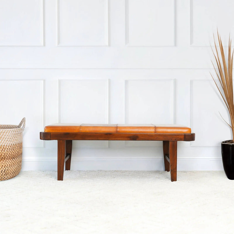 Maddox - Bench - Rustic / Tan by HouseOfZazla