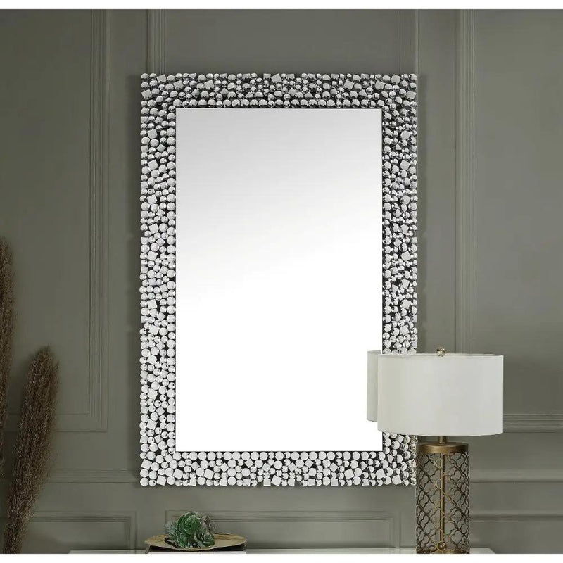 Kachina - 47" Accent Mirror - Mirrored & Faux Gems by Unique Piece Furniture
