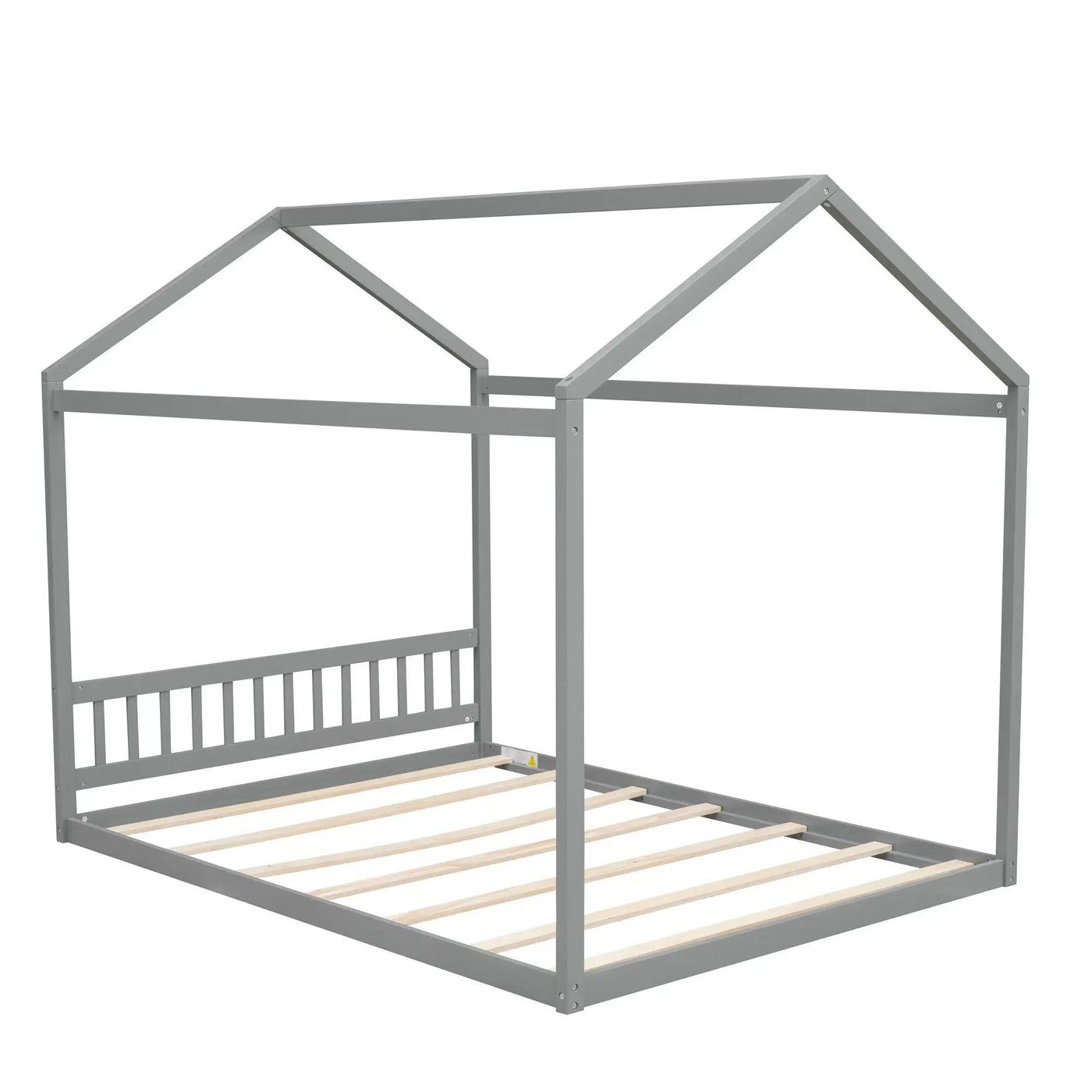 Wooden House Bed With Headboard by HouseOfZazla