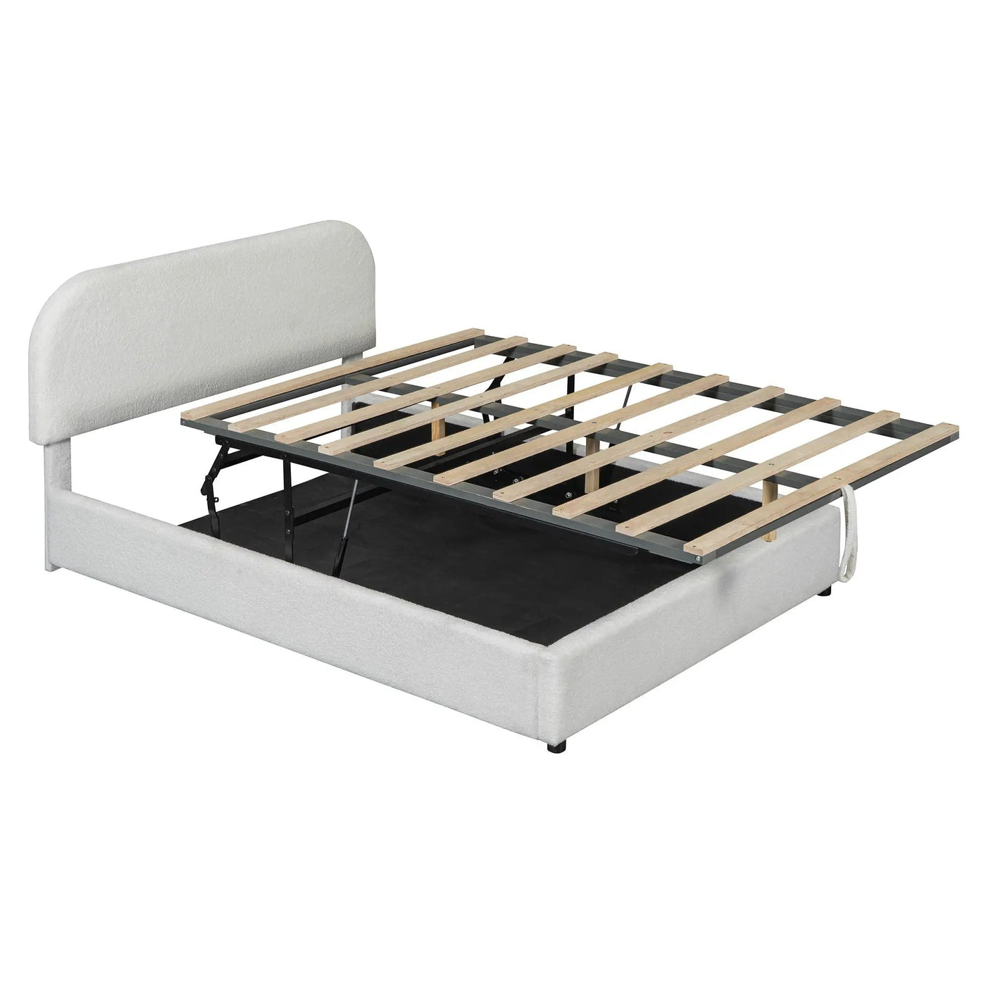 Upholstered Platform Bed With Hydraulic Storage System by HouseOfZazla