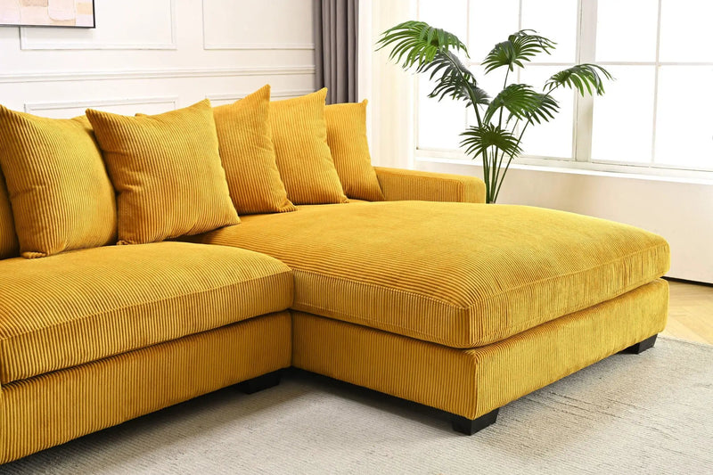 Luxe - Oversized 2 Piece Sectional Couches For Living Room, L Shaped Sofa With Chaise by HouseOfZazla