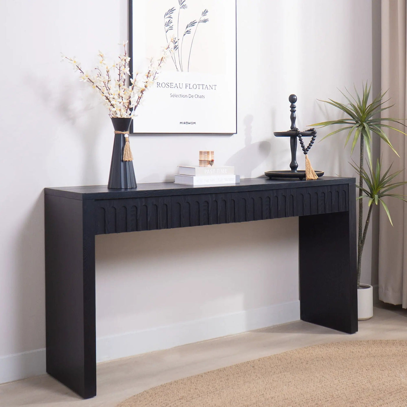 Modern Console Table With 4 Drawers, Entryway Table by HouseOfZazla