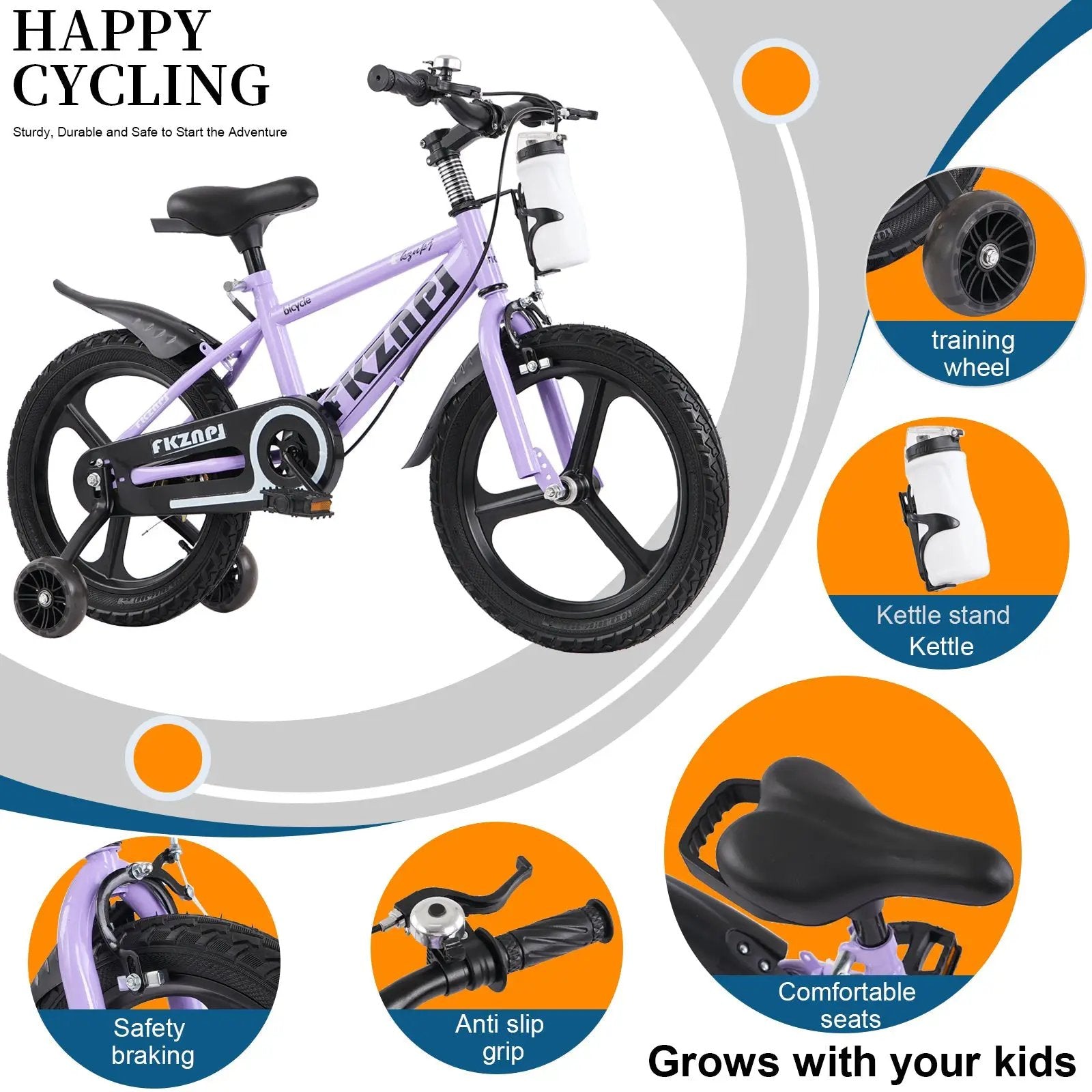 FKZNPJ Kids Bike 18 Inch by HouseOfZazla