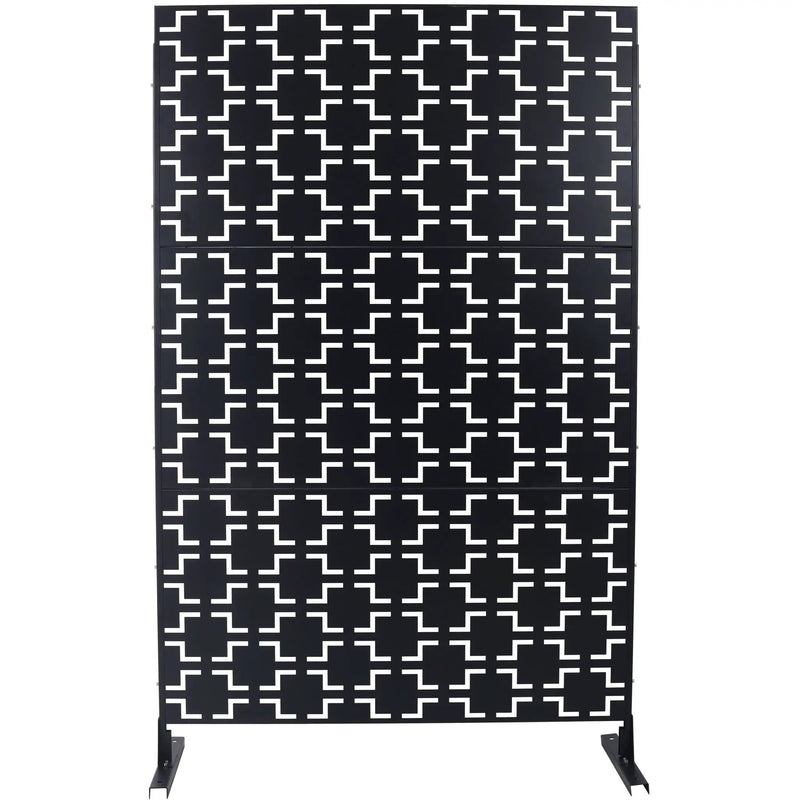 Outdoor & Indoor Metal Privacy Freestanding Decorative Screen by HouseOfZazla