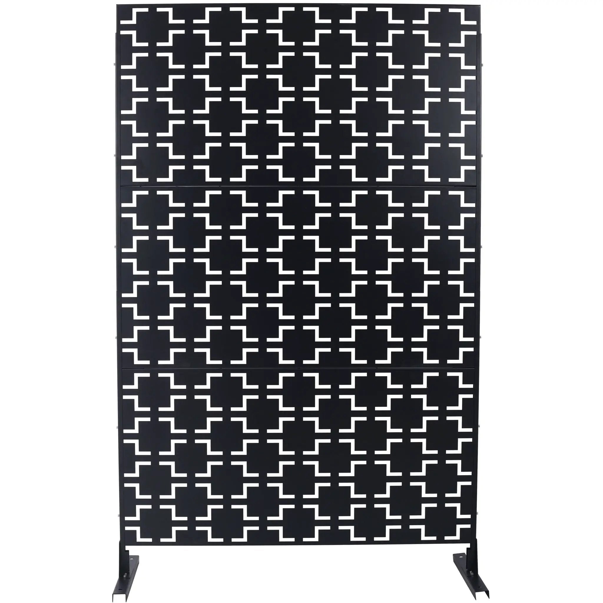 Outdoor & Indoor Metal Privacy Freestanding Decorative Screen by Unique Piece Furniture