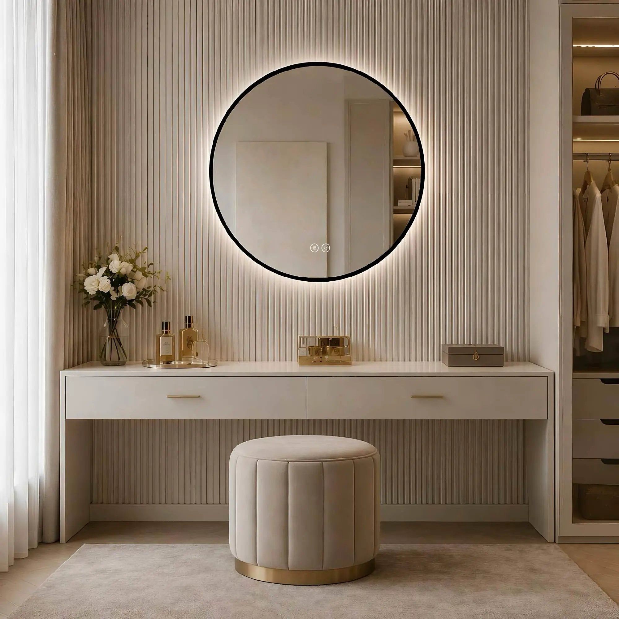 24" Round Bathroom Mirror by HouseOfZazla