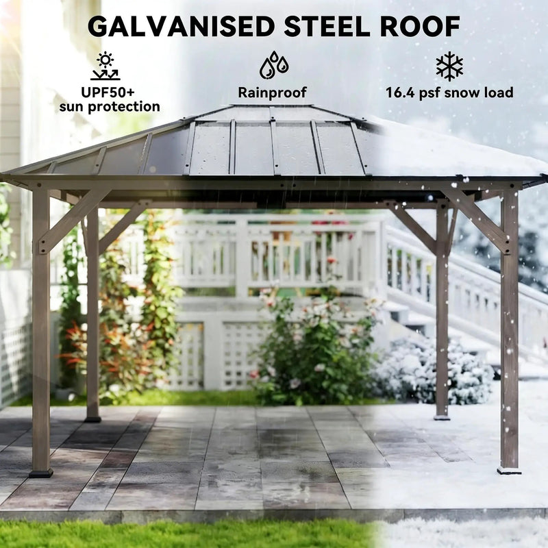 Spacious Outdoor Hardtop Gazebo by HouseOfZazla