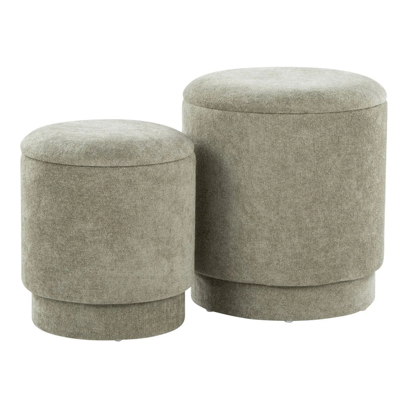 Marla - Upholste Contemporary Ottoman Set by Unique Piece Furniture