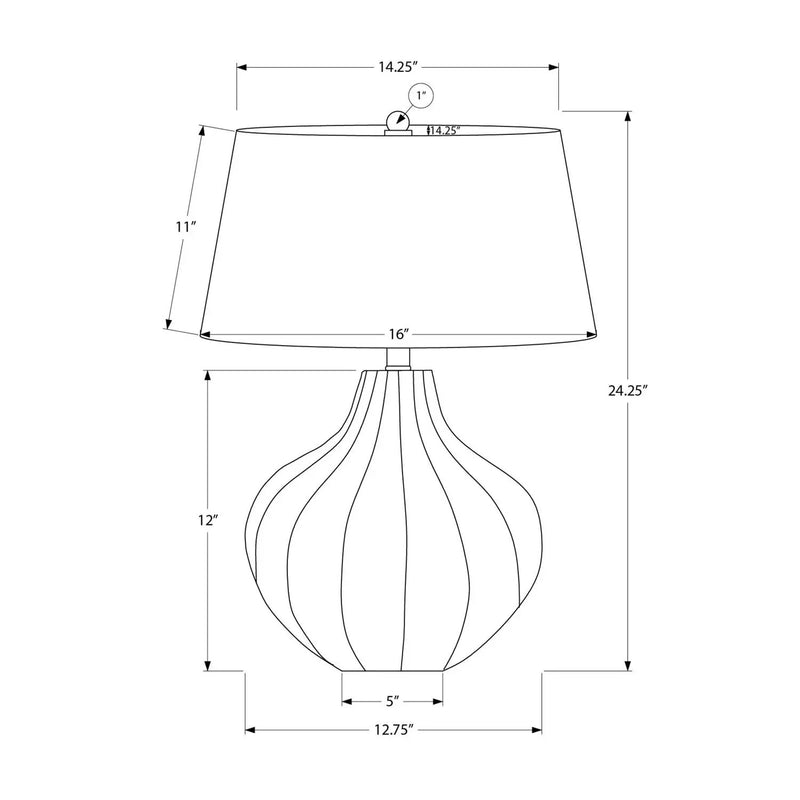 Lighting, Table Lamp, Ceramic, Transitional - Blue by Unique Piece Furniture