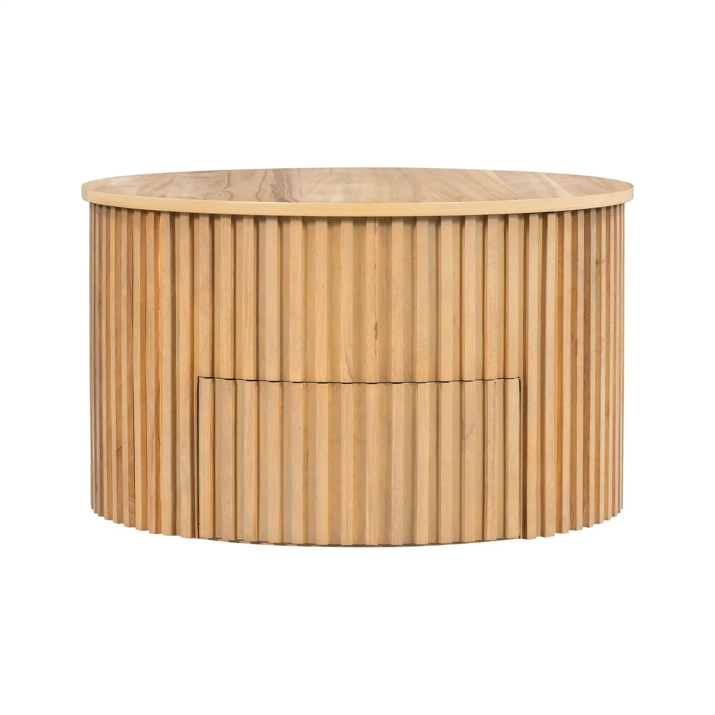 Round Lift Top Coffee Table With Hidden Storage For Living Room by HouseOfZazla