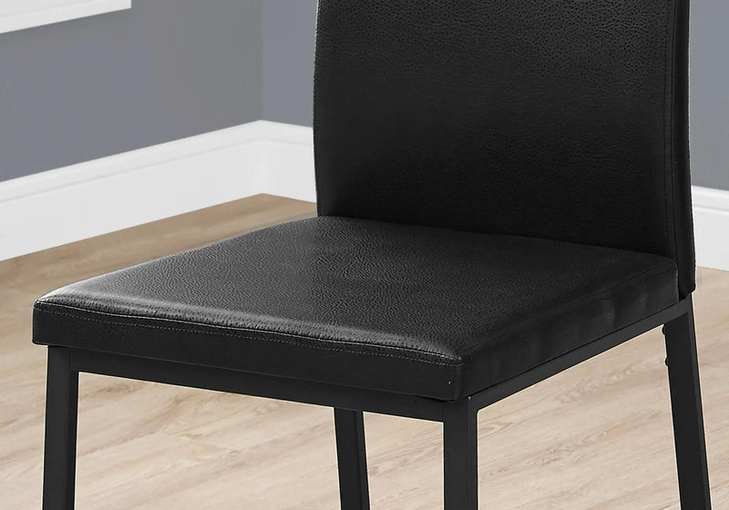 Dining Chair Side Upholstered, For Dining Room (Set of 2) - Black by Unique Piece Furniture