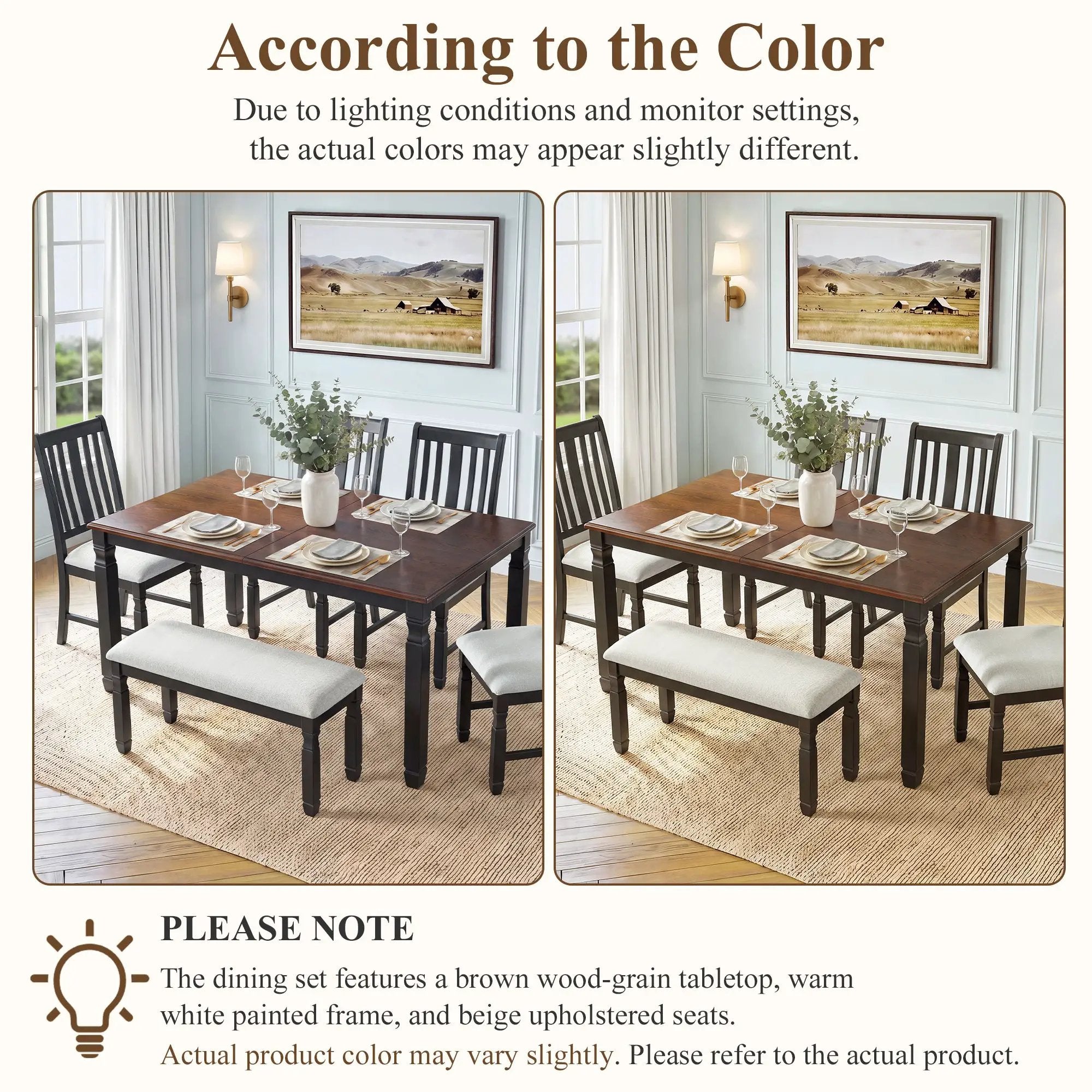 59"-77" Extendable Dining Table for 4–6 People by HouseOfZazla