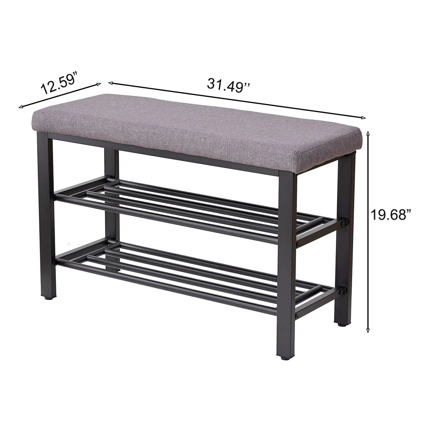 Shoe Bench With Cushion, Storage Seat For Entryway by HouseOfZazla