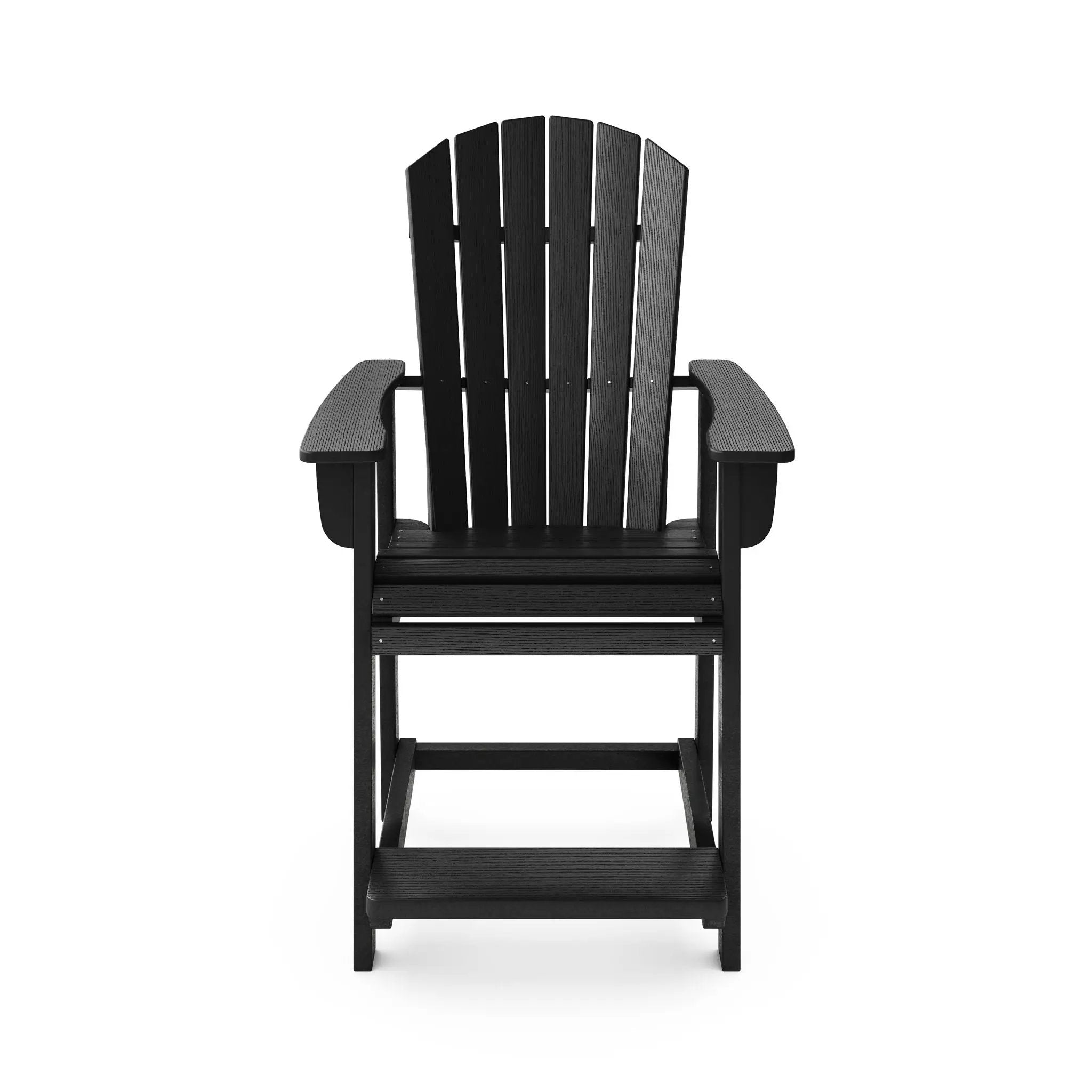 Adirondack Style Counter Chair Stylish HDPE Poly Lumber For Dining, Patio, And Garden Comfort by Unique Piece Furniture