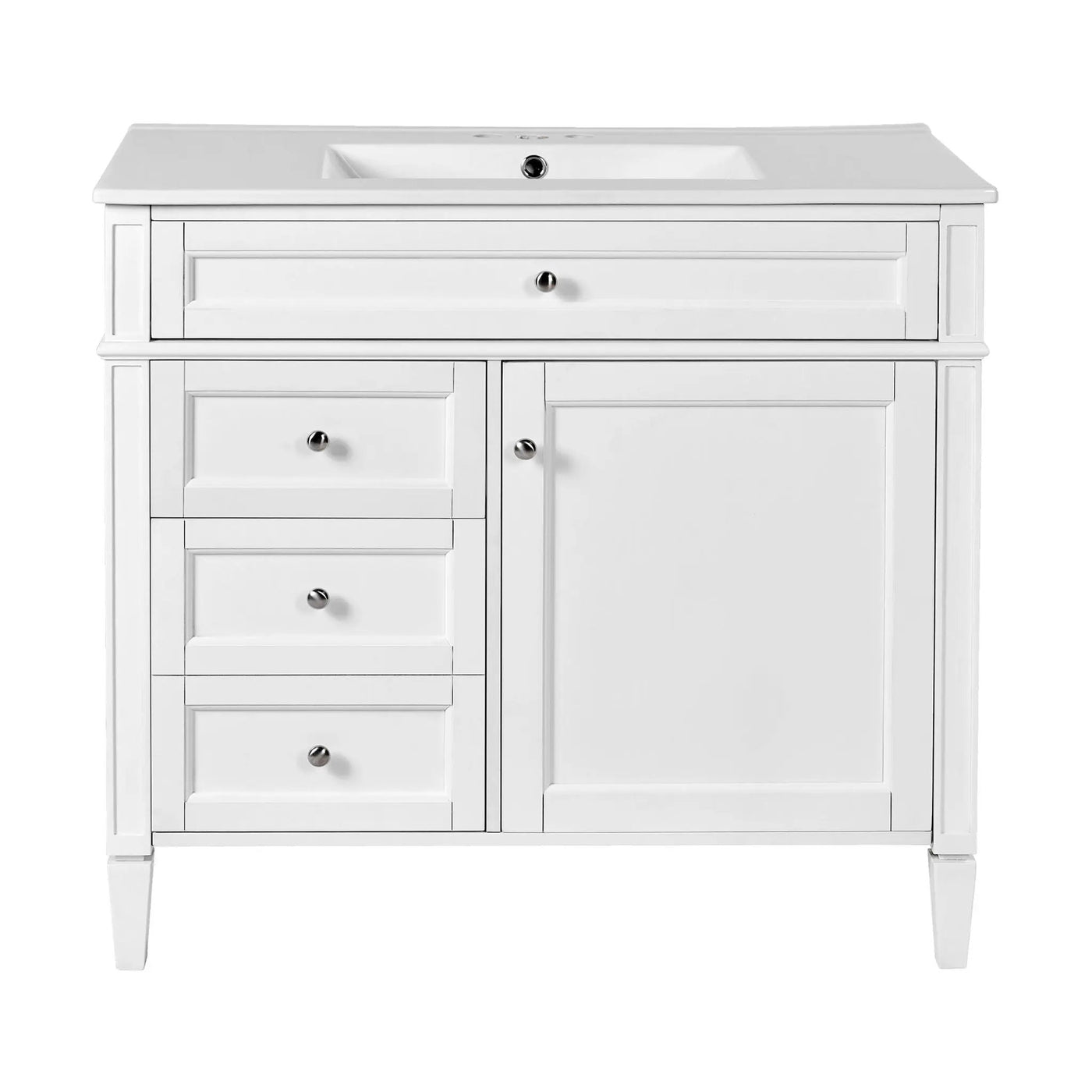 Bathroom Vanity With Top Sink, 2 Drawers And Tip Out Drawer by HouseOfZazla