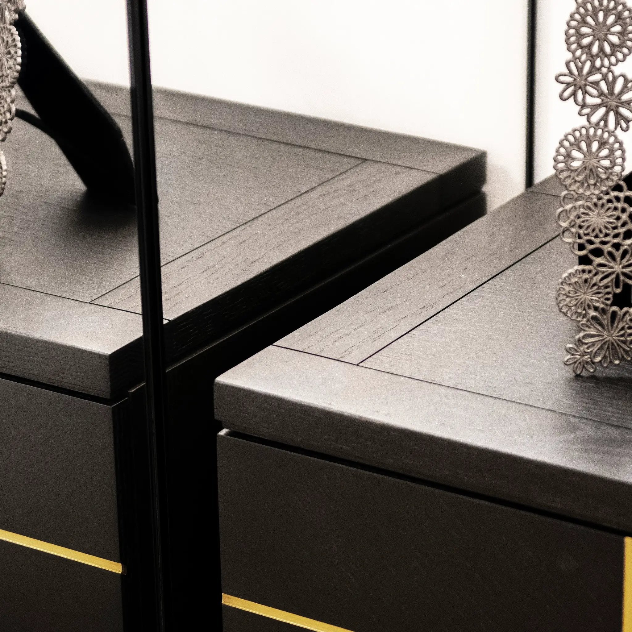 Kingsly 21" Wide Contemporary Glam Storage Side Table by HouseOfZazla
