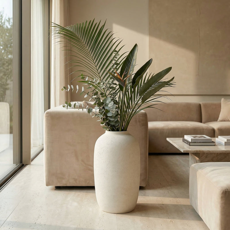 Large Round Concrete Planter