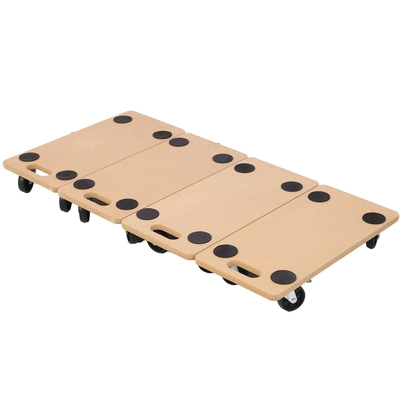 Furniture Moving Dolly, Heavy Duty Wood Rolling Mover With Wheels For Piano Couch Fridge Heavy Items, Securely Holds 500 Lbs (Set of 4) - Natural by HouseOfZazla