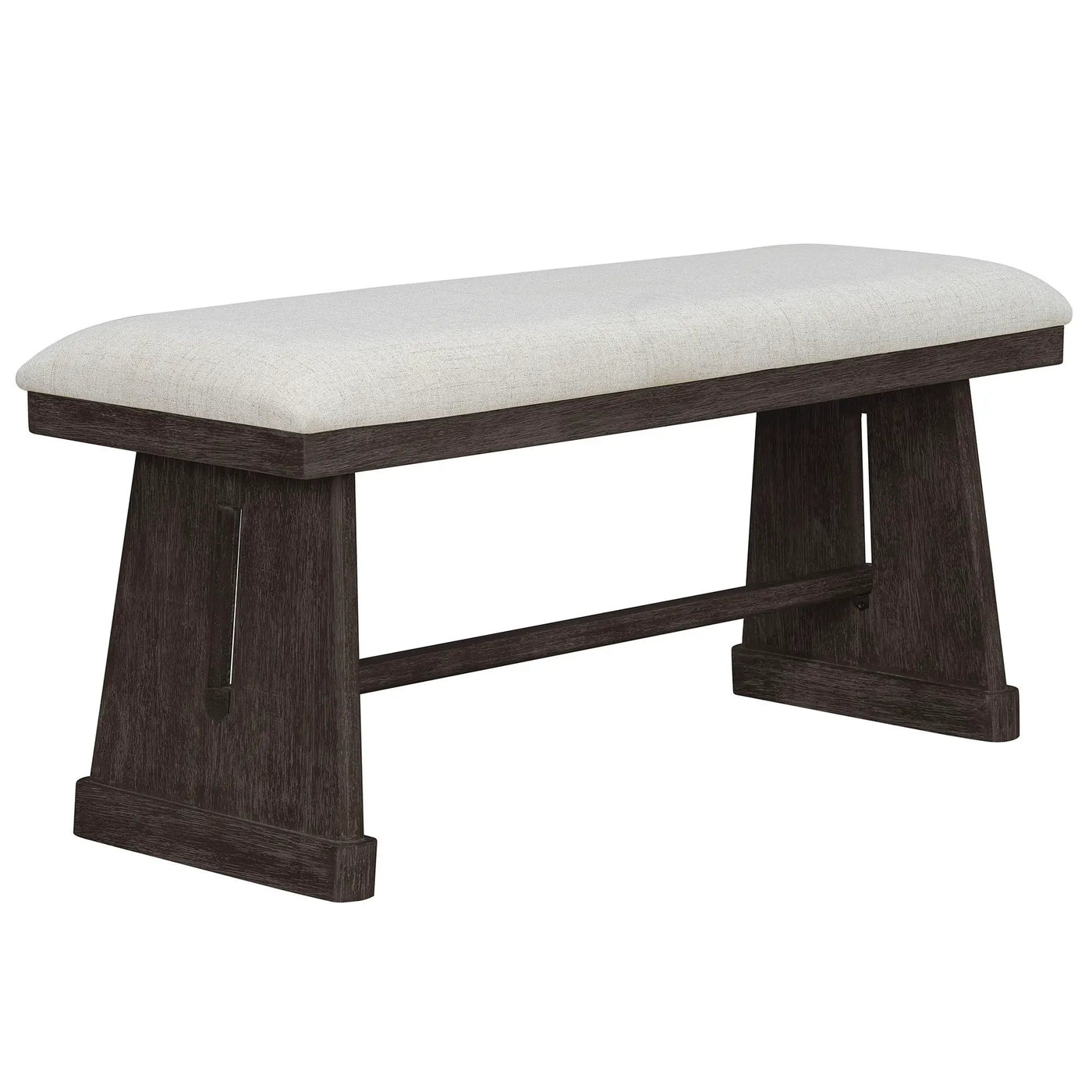 Dining Set With Rectangular Table, 4 Upholstered Chairs & 1 Padded Bench by HouseOfZazla