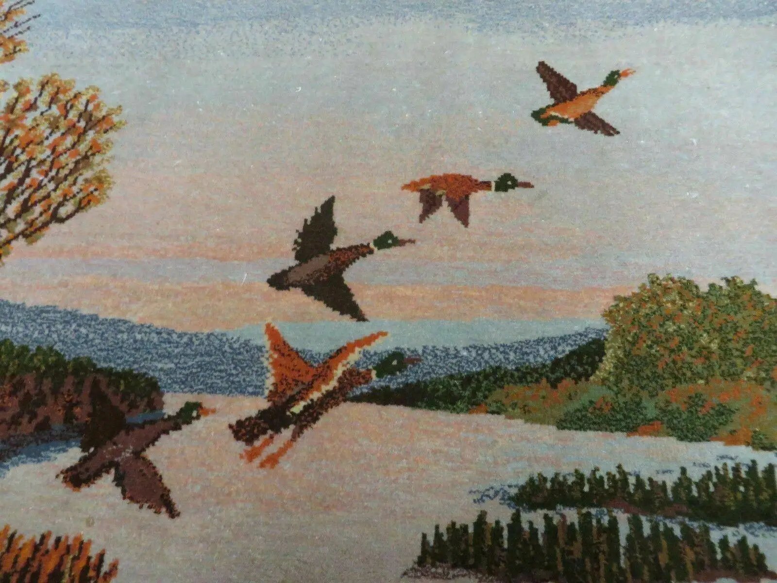 2' X 3' Vintage Handmade Pakistan Pictorial Rug Carpet Scenery Bird Tree Wow by Jewel Rugs