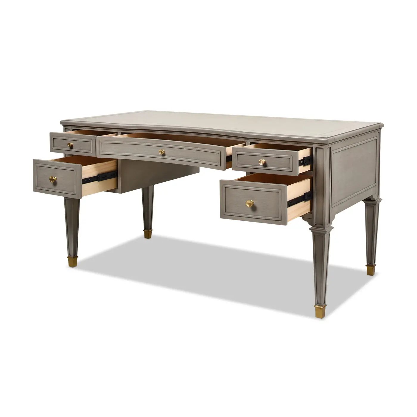 Dauphin - 5 Drawer Executive Desk by HouseOfZazla