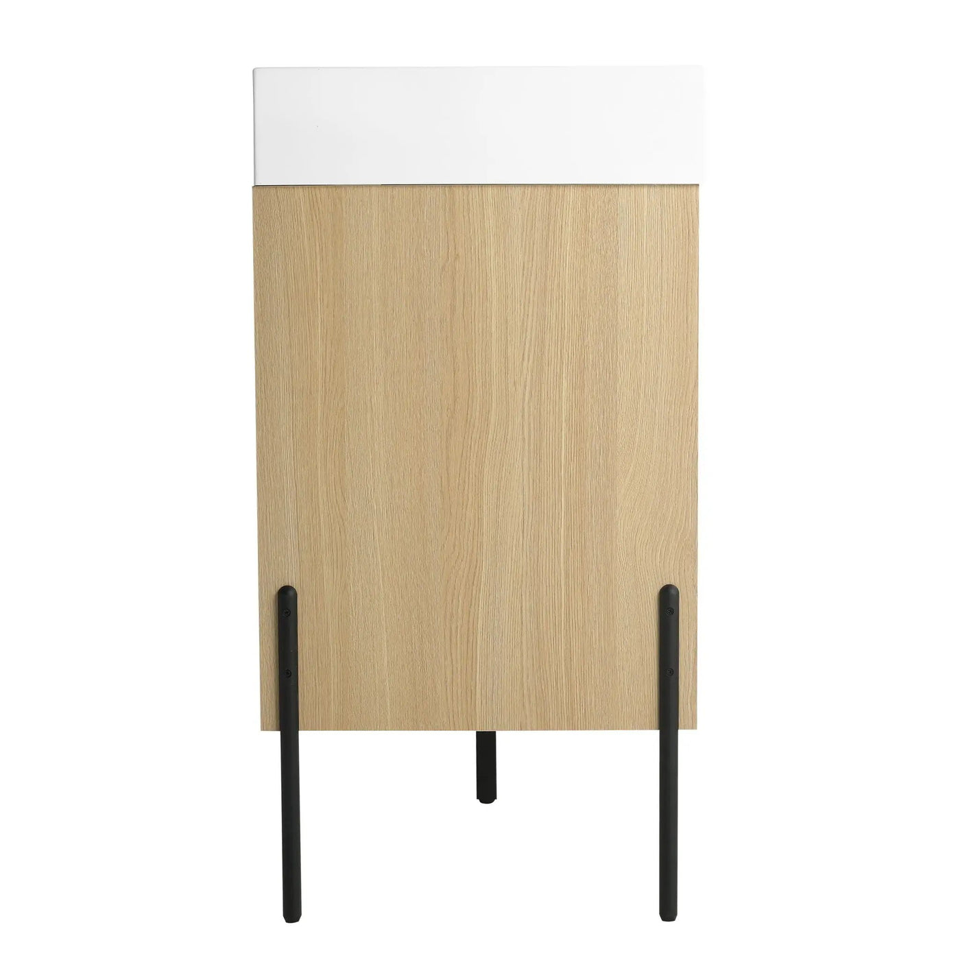 Modern Bathroom Vanity Combo With Single Resin Sink And Storage Cabinet by HouseOfZazla