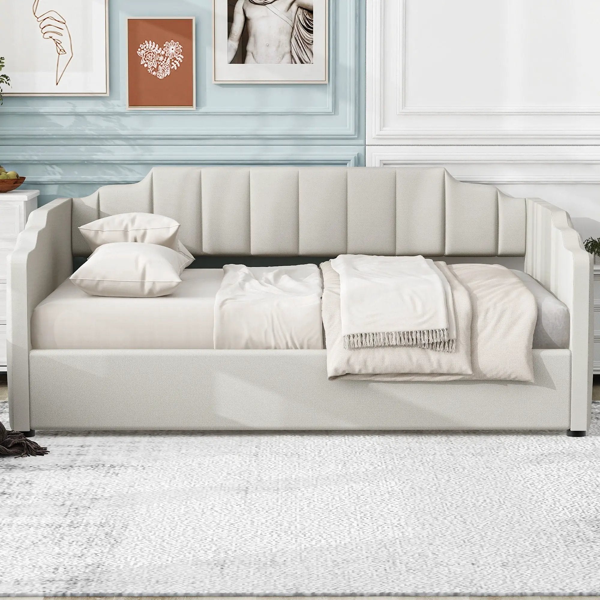 Modern Upholstered Daybed With Underneath Storage by HouseOfZazla