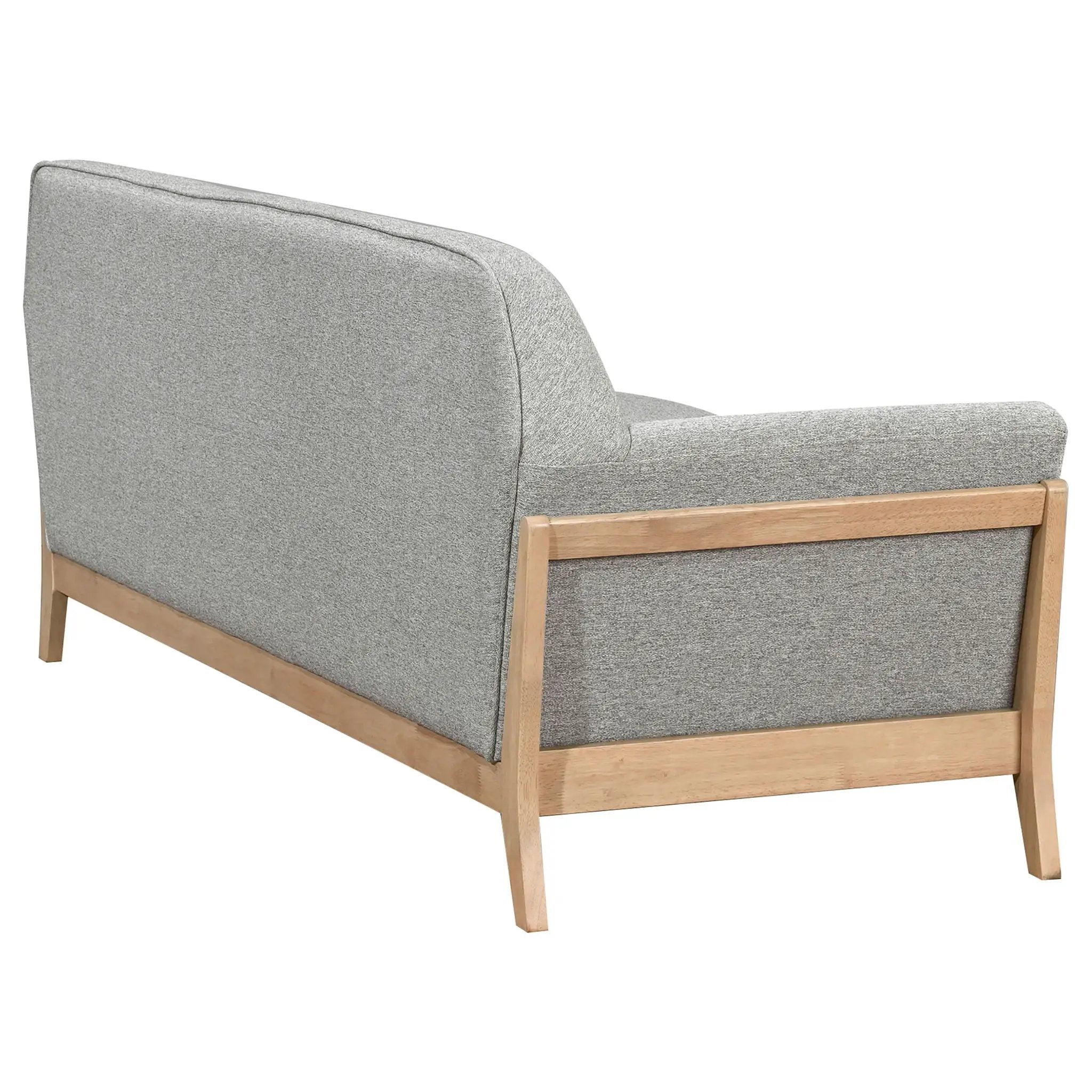 Vaughn Fabric Upholstered Flared Arm Sofa Grey by Unique Piece Furniture