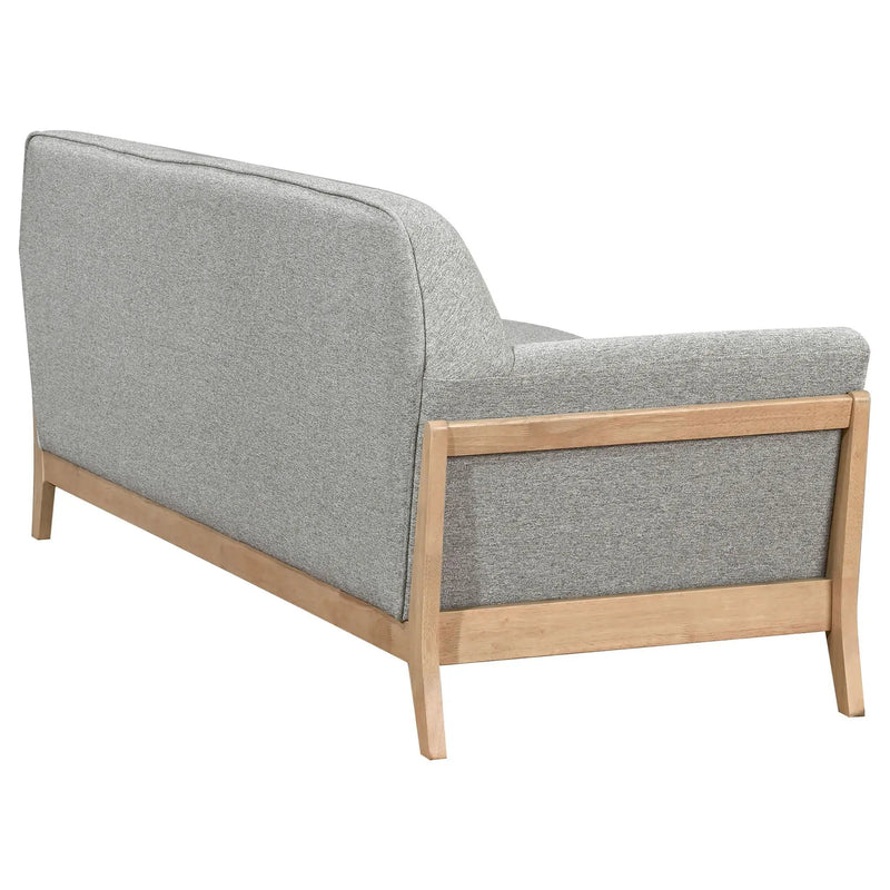 Vaughn Fabric Upholstered Flared Arm Sofa Grey by Unique Piece Furniture