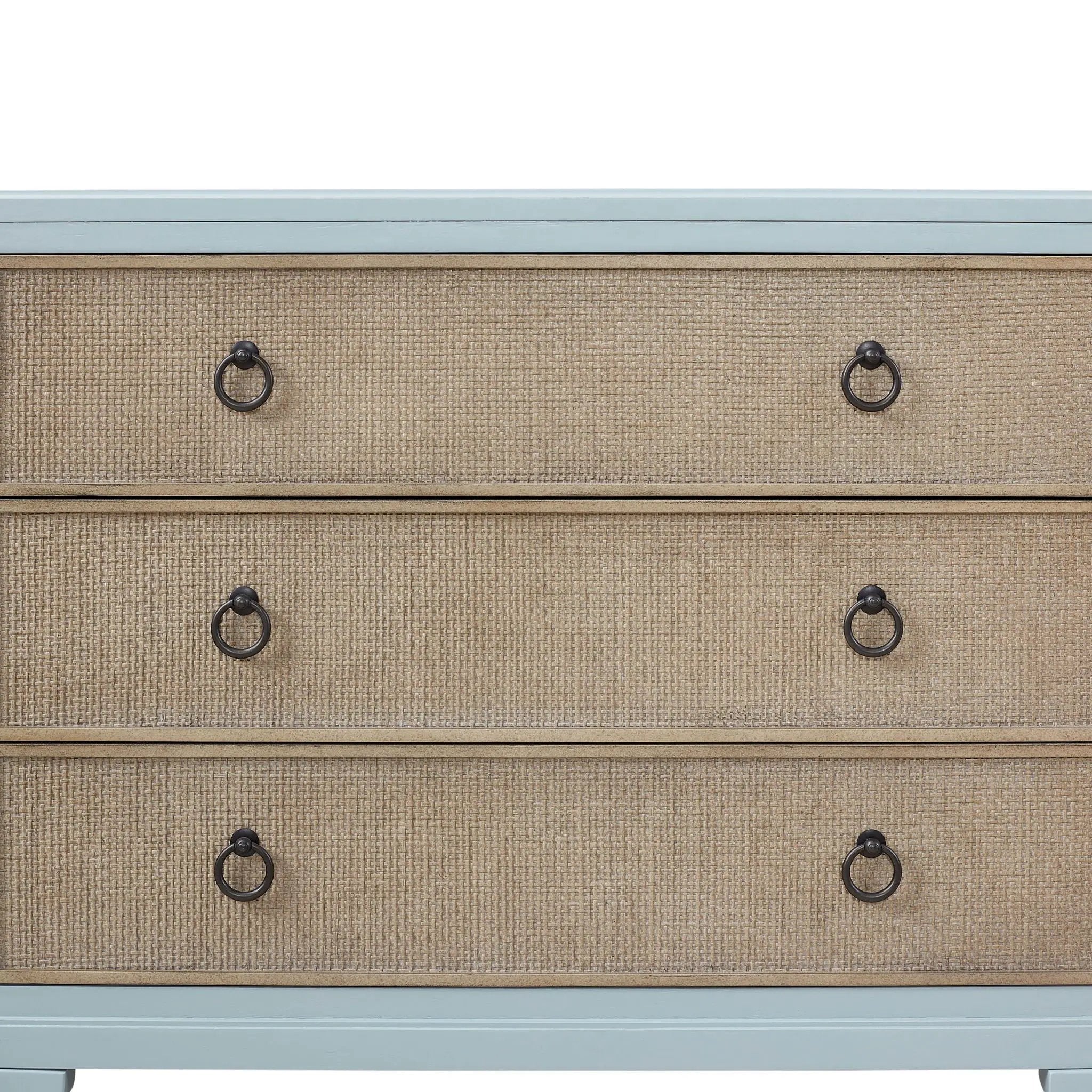 3 Drawers Hall Chest With Cane Fronts by Unique Piece Furniture
