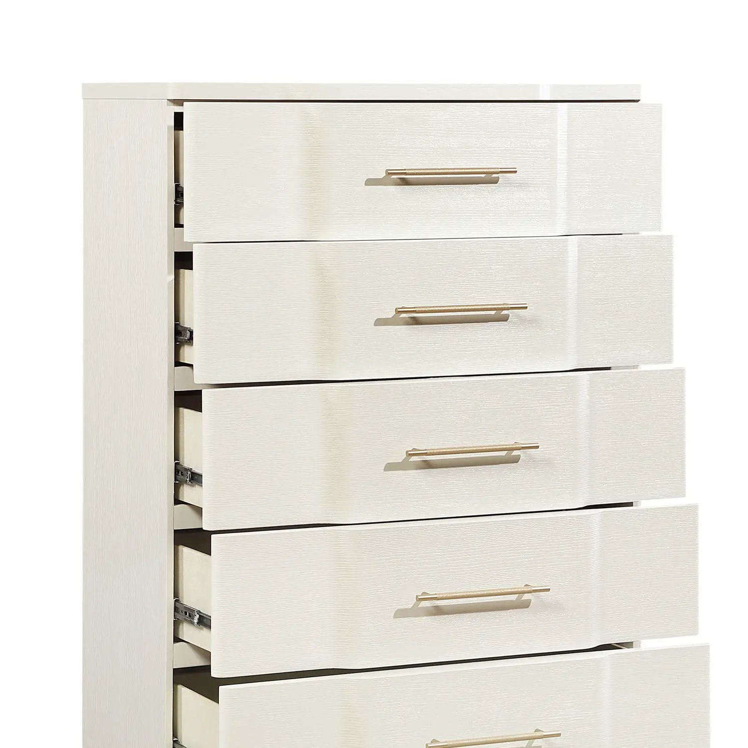 Lexington - 5 Drawer Chest - Beige by HouseOfZazla