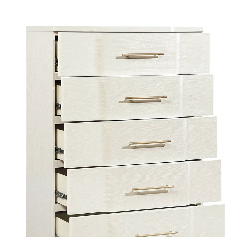 Lexington - 5 Drawer Chest - Beige by HouseOfZazla